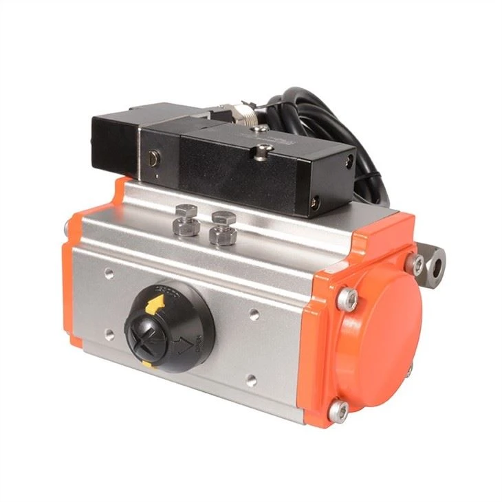 Stainless Steel 6000psi Pneumatic Compression Ball Valve With Explosion Proof Coil