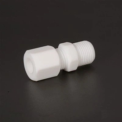 وصلة توصيل ذكرية ذات أنبوب أحادي الطرف من مادة PTFE